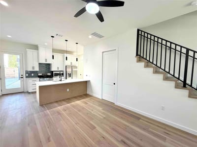 Living area at 6809 Porter St Unit #1 - 4 bed 2 bath home