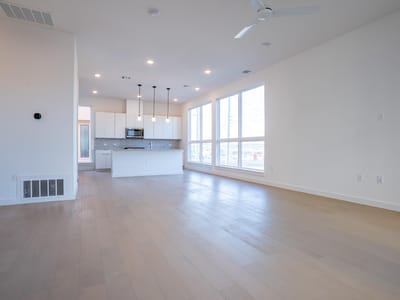 Living area at 6825 Wolfcreek Pass Unit #3 - 3 bed 3 bath home