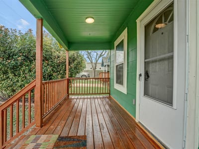 Primary bedroom at 6906 CARVER Ave Unit #A - 2 bed 1 bath home