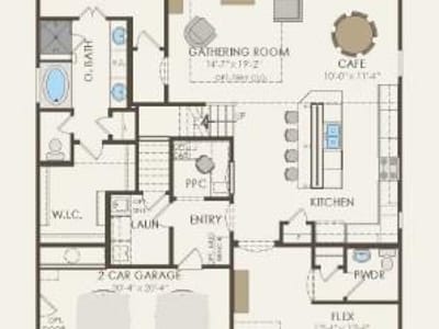 Primary bedroom at 6917 Cliff Rose Dr - 5 bed 4 bath home