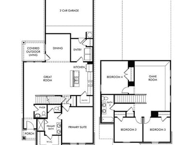 Living area at 695 Woodbrook DR - 8 bed 2 bath home