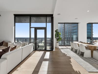 Kitchen at 70 Rainey St Unit #3203 - 3 bed 3 bath home
