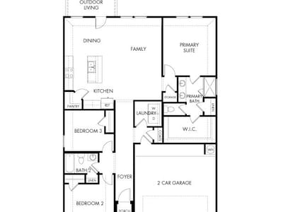 Living area at 700 Timbo Dr - 3 bed 2 bath home