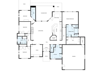 Living area at 701 Indian Paint Trl - 4 bed 3 bath home