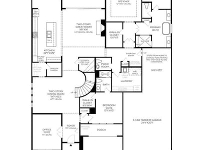 Living area at 701 Kinvara CV - 5 bed 5 bath home