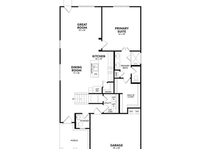 Living area at 7010 Stitzel Weller DR - 4 bed 3 bath home