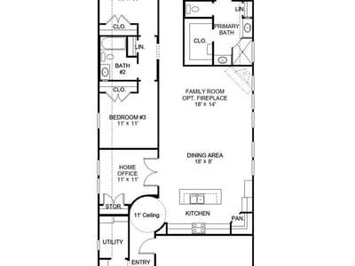 Living area at 7012 Woodford WAY - 1 bed 2 bath home
