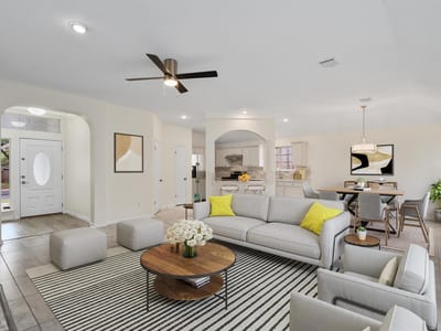 Living area at 7018 Auckland DR - 3 bed 2 bath home