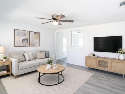 Living area at 702 N 2nd St - 3 bed 1 bath home
