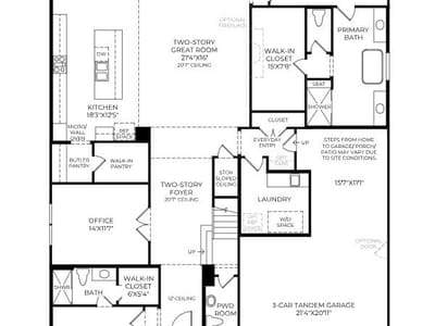 Living area at 708 Kinvara CV - 4 bed 4 bath home