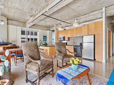 Primary bedroom at 710 Colorado ST Unit #8H - 2 bed 2 bath home