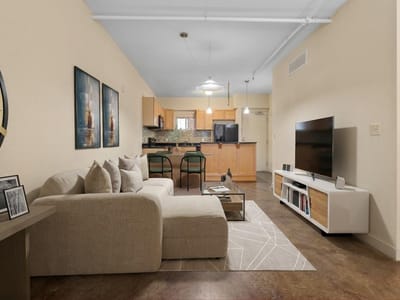 Living area at 711 W 26th St Unit #508 - 2 bed 2 bath home