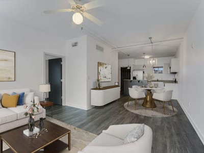 Primary bedroom at 711 W 26th St Unit #702 - 2 bed 2 bath home