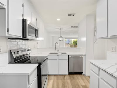 Living area at 7122 Wood Hollow DR Unit #29 - 2 bed 1 bath home