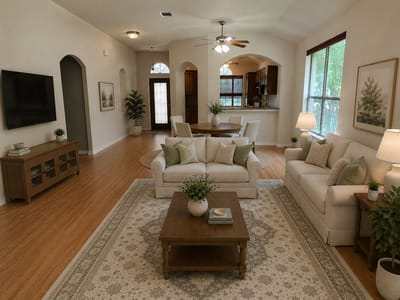 Living area at 715 Enchanted Rock Trl - 2 bed 2 bath home