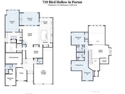 Living area at 719 Bird HOLW - 4 bed 4 bath home