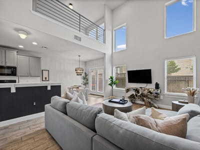 Living area at 7200 Redding DR - 3 bed 2 bath home