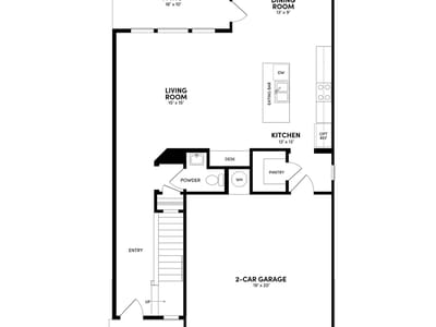 Kitchen at 7201 Woodford WAY - 3 bed 2 bath home
