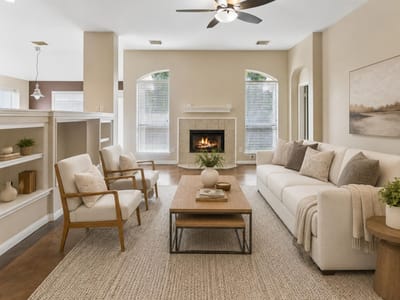 Living area at 7206 W Magic Mountain LN - 4 bed 2 bath home