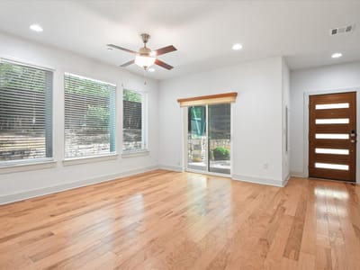 Living area at 7209 Bassett CT - 3 bed 2 bath home