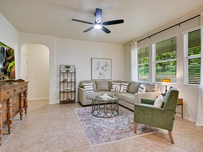 Primary bedroom at 7212 Lookout Bluff Ter Unit #D18 - 3 bed 2 bath home