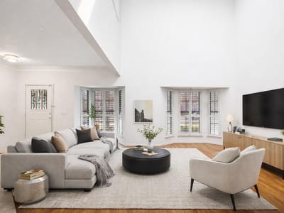 Living area at 7216 Chimney Cors - 3 bed 2 bath home