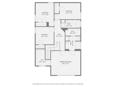 Primary bedroom at 7233 Crestone Rd - 4 bed 2 bath home