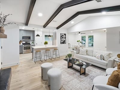 Living area at 7300 Fred Morse Dr - 3 bed 2 bath home