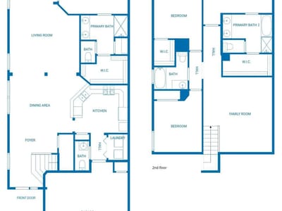 Living area at 7301 Bandera Ranch TRL Unit #A - 4 bed 3 bath home