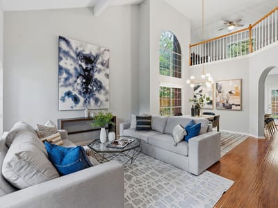 Living area at 7302 John Blocker Dr - 3 bed 2 bath home