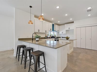 Kitchen at 7306 Carver Ave Unit #1 - 3 bed 3 bath home