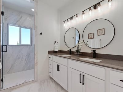 Bathroom at 7306 Carver Ave Unit #1 - 3 bed 3 bath home