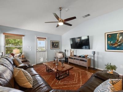 Primary bedroom at 7309 Lookout Bluff TER Unit #D5 - 3 bed 2 bath home
