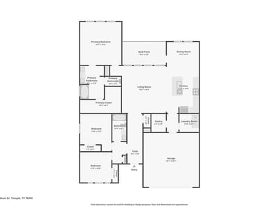 Living area at 7316 Caladium DR - 3 bed 2 bath home