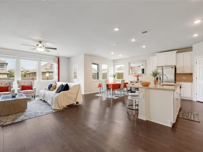 Living area at 7404 Albany Dr - 4 bed 2 bath home
