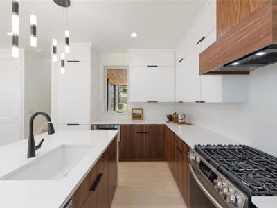 Primary bedroom at 7602 Northcrest Blvd Unit #2 - 2 bed 2 bath home