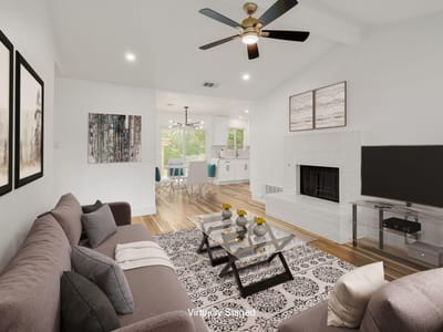Primary bedroom at 7609 Crystalbrook Dr W - 3 bed 2 bath home