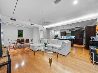 Living area at 7689 Delwau LN - 2 bed 2 bath home