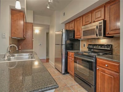 Bathroom at 7701 Rialto BLVD Unit #1326 - 2 bed 2 bath home