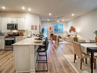 Living area at 7709 City Top BLVD - 4 bed 2 bath home