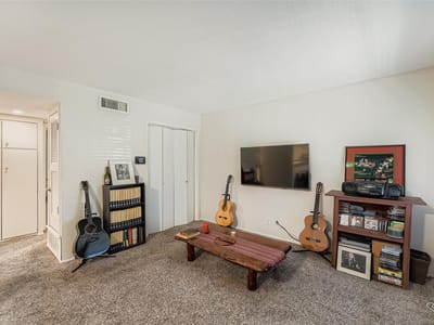 Primary bedroom at 7801 Shoal Creek Blvd Unit #241 - 1 bed 1 bath home