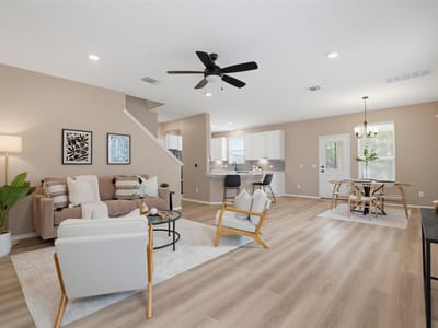 Living area at 7801 Song Sparrow DR - 3 bed 2 bath home