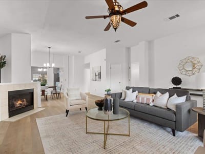 Living area at 7810 Nairn DR - 3 bed 2 bath home