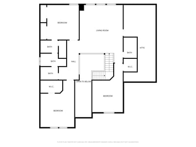 Primary bedroom at 7908 Journeyville DR - 4 bed 4 bath home