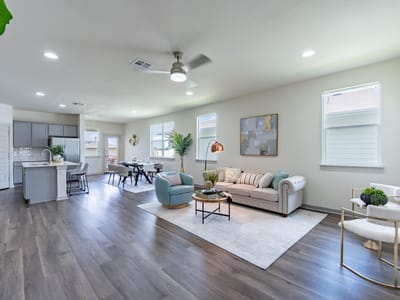 Living area at 7916 City Top BLVD - 4 bed 3 bath home