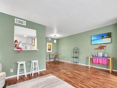 Primary bedroom at 7920 Rockwood Ln Unit #131 - 1 bed 1 bath home