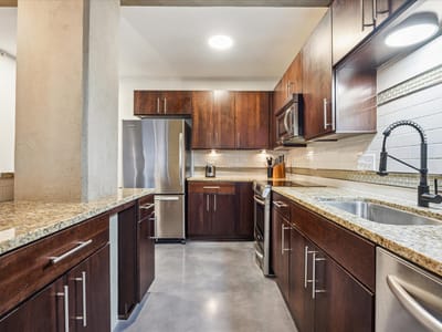 Primary bedroom at 800 Brazos St Unit #1002 - 1 bed 1 bath home
