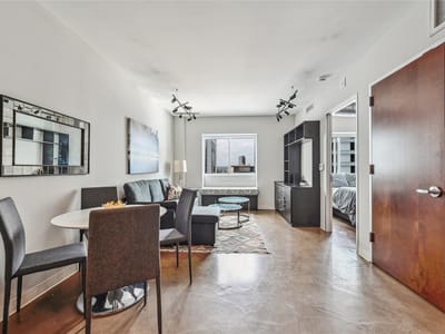 Bathroom at 800 Brazos ST Unit #1111 - 1 bed 1 bath home