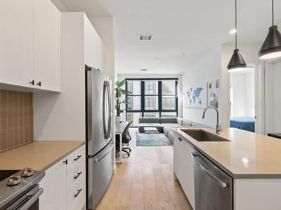 Kitchen at 800 Embassy Dr Unit #413 - 1 bed 1 bath home