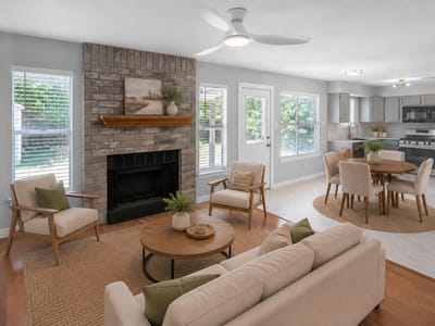 Living area at 800 Smoke Signal PASS - 4 bed 2 bath home